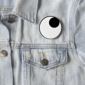 Badge Rond 5 Cm Yeux levants (En situation)