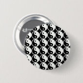 Badge Rond 5 Cm Yin et Yang Motif (Devant & derrière)