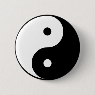 Badge Rond 5 Cm Yin Yang