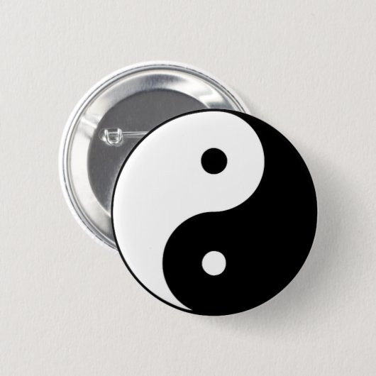 Badge Rond 5 Cm Yin Yang (Devant & derrière)