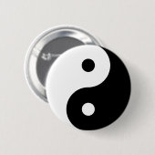 Badge Rond 5 Cm Yin Yang (Devant & derrière)