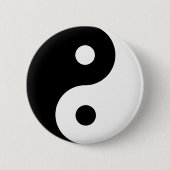 Badge Rond 5 Cm Yin Yang (Devant)