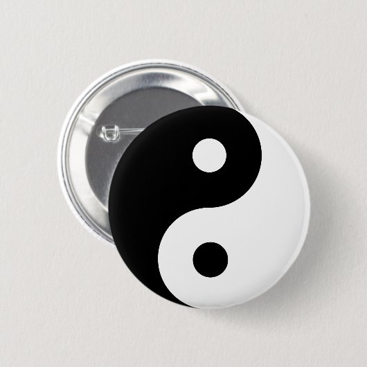 Badge Rond 5 Cm Yin Yang (Devant & derrière)
