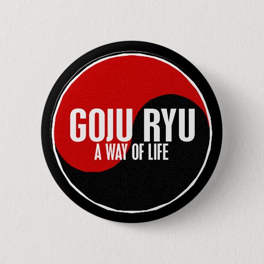 Badge Rond 5 Cm Yin Yang GOJU RYU 1 (Devant)