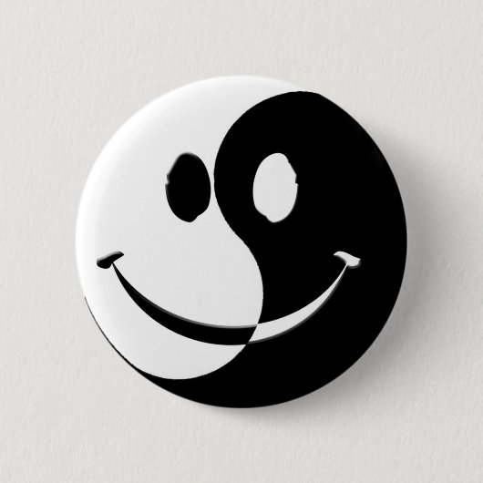 Badge Rond 5 Cm Ying/Yang (Devant)