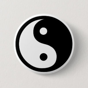 Badge Rond 5 Cm Ying yang