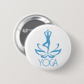 Badge Rond 5 Cm Yoga (Devant & derrière)