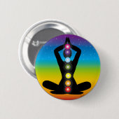Badge Rond 5 Cm Yoga (Devant & derrière)