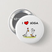 Badge Rond 5 Cm Yoga (Devant & derrière)