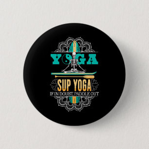 Badge Rond 5 Cm Yoga de planche de surf debout Sup Surfing Stand U