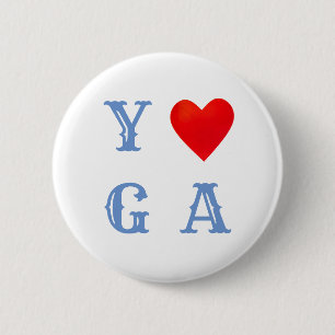 Badge Rond 5 Cm Yoga élégant
