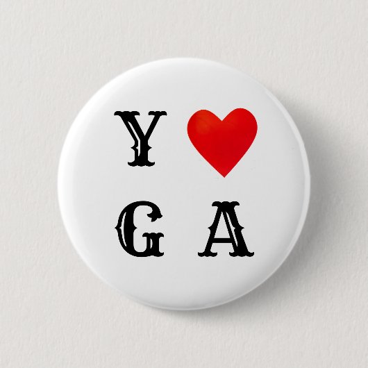Badge Rond 5 Cm Yoga élégant (Devant)