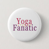 Badge Rond 5 Cm Yoga Fanatic (Devant)