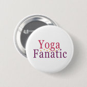Badge Rond 5 Cm Yoga Fanatic (Devant & derrière)