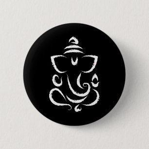 Badge Rond 5 Cm Yoga Hindou Indien Méditation Deepavali Diwali Ran