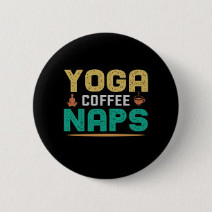 Badge Rond 5 Cm Yoga Lover   Yoga Café Naps