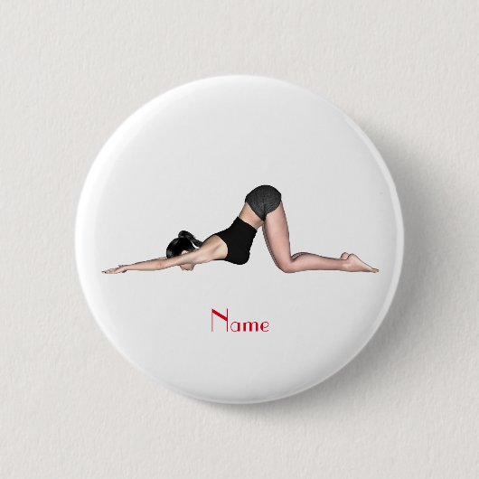 Badge Rond 5 Cm Yoga Poses Thunder_Cove (Devant)