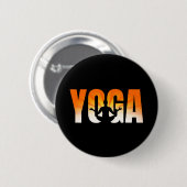 Badge Rond 5 Cm Yoga Sunshine (Devant & derrière)