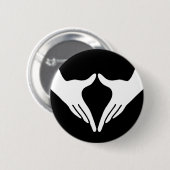 Badge Rond 5 Cm Yoga Yoni Mudra (Devant & derrière)