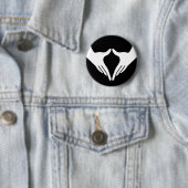 Badge Rond 5 Cm Yoga Yoni Mudra (En situation)