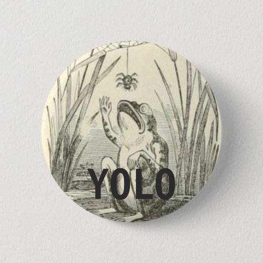 BADGE ROND 5 CM YOLO (Devant)