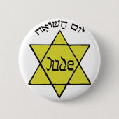 Badge Rond 5 Cm Yom Hashoah (Devant)