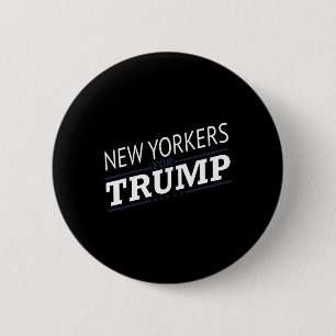 Badge Rond 5 Cm York pour Trump 2024 - Deuxième élection président