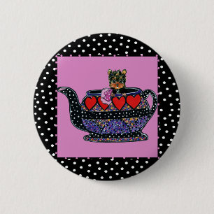 Badge Rond 5 Cm Yorkie Poo