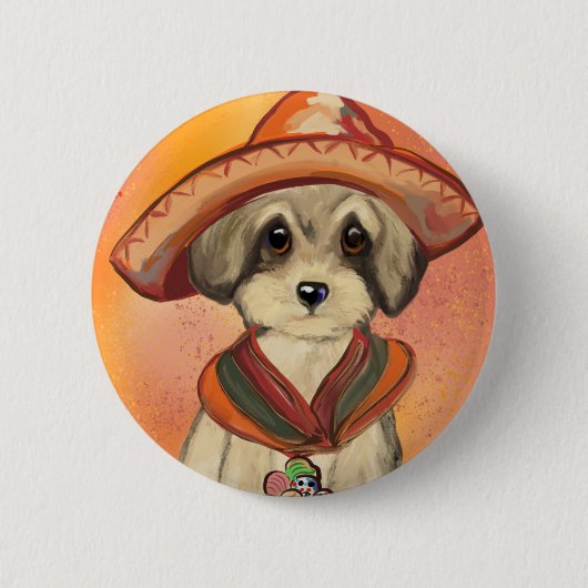 Badge Rond 5 Cm Yorkie Poo (Devant)