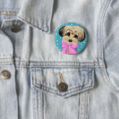 Badge Rond 5 Cm Yorkie Poo (En situation)