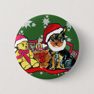 BADGE ROND 5 CM YORKIE POO
