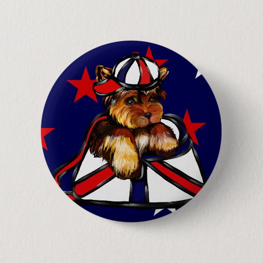 BADGE ROND 5 CM YORKIE POO (Devant)