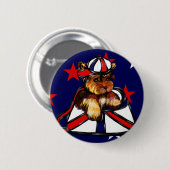 BADGE ROND 5 CM YORKIE POO (Devant & derrière)