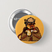 BADGE ROND 5 CM YORKIE POO (Devant & derrière)