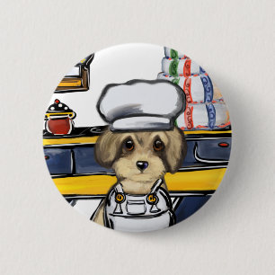 Badge Rond 5 Cm Yorkie Poo