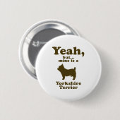 Badge Rond 5 Cm Yorkshire Terrier (Devant & derrière)