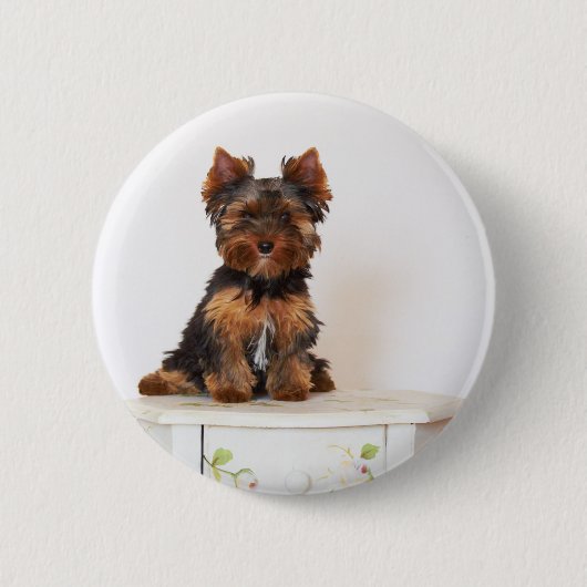 Badge Rond 5 Cm Yorkshire Terrier (Devant)