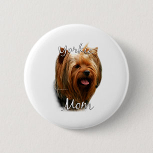 Badge Rond 5 Cm Yorkshire Terrier Maman 2