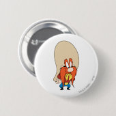 Badge Rond 5 Cm Yosemite Sam Hands sur les hanches (Devant & derrière)