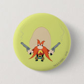 Badge Rond 5 Cm Yosemite Sam Reculez (Devant)