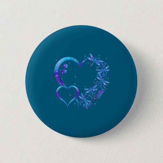 Badge Rond 5 Cm You Dragonfly Suicide Prevention Awareness Men Wom (Devant)