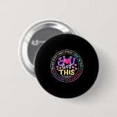 Badge Rond 5 Cm You Got This Don't Stress Do Your Motivational Tes (Devant & derrière)