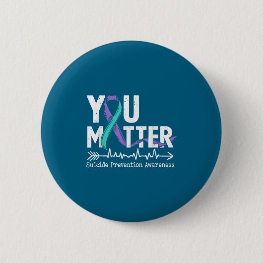 Badge Rond 5 Cm You Semicolon Suicide Prevention Awareness Week (Devant)
