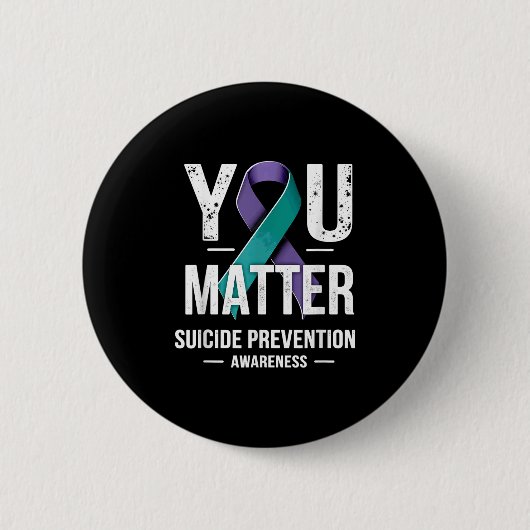 Badge Rond 5 Cm You Suicide Prevention Awareness  (Devant)