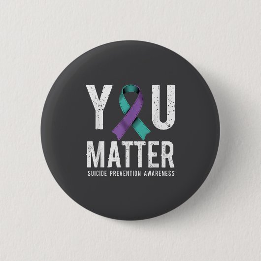 Badge Rond 5 Cm You Suicide Prevention Awareness  (Devant)