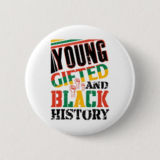 Badge Rond 5 Cm Young Gifted And Black History 