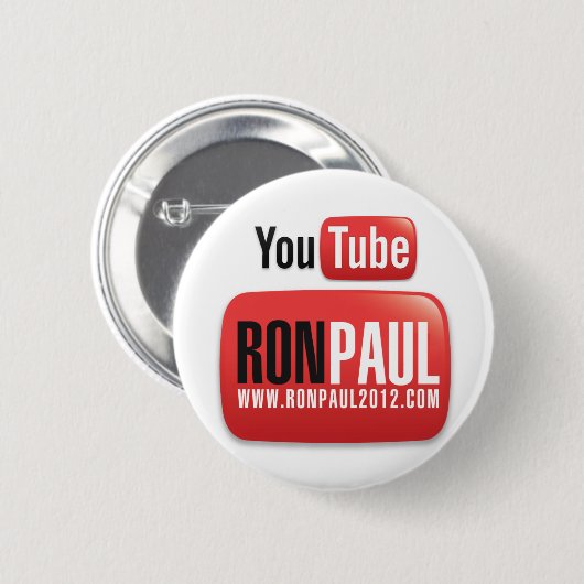 Badge Rond 5 Cm YouTube Ron Paul (Devant & derrière)