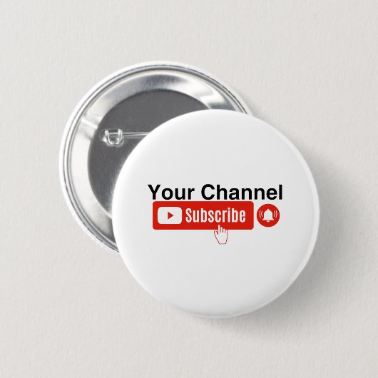 Badge Rond 5 Cm YouTuber (Devant & derrière)