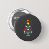 Badge Rond 5 Cm Yoyo Christmas Tree Xmas (Devant & derrière)
