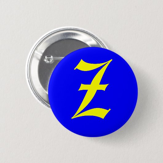 BADGE ROND 5 CM Z - ANCIEN ANGLAIS (Devant & derrière)